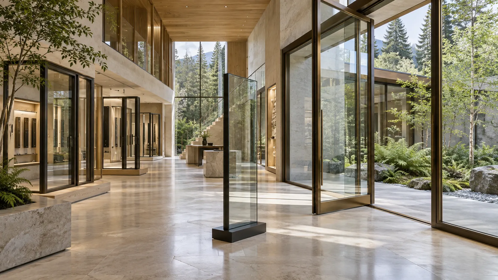 Norelle's oak and limestone material atelier